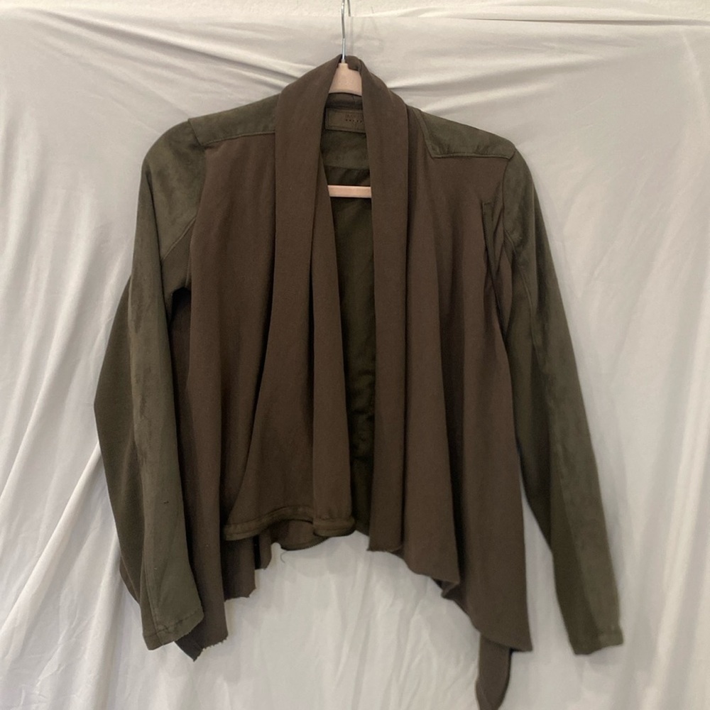 BlankNYC Drape Waterfall Moto Jacket. Sz: XS